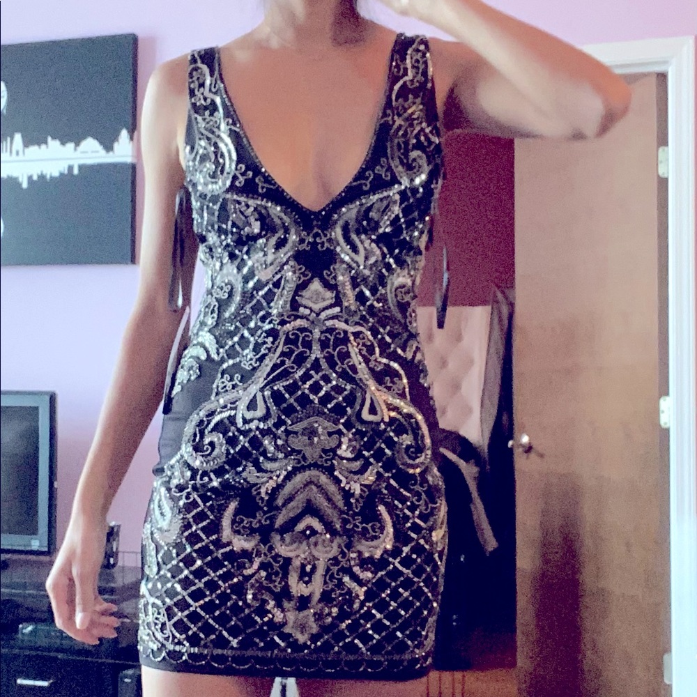 Beaded cocktail dress brand new with tags